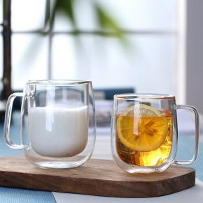 12oz Double Wall Glass Mug