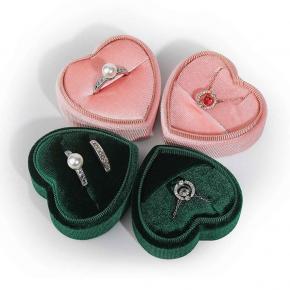 Love Shape Ring Necklace Box