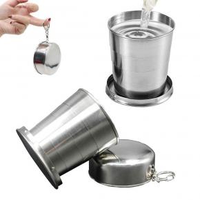 5oz Portable Folding Cups Keychains